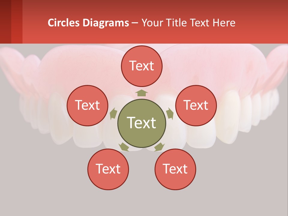 A Close Up Of A Tooth On A Black Background PowerPoint Template