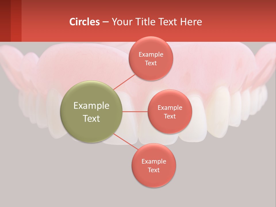 A Close Up Of A Tooth On A Black Background PowerPoint Template