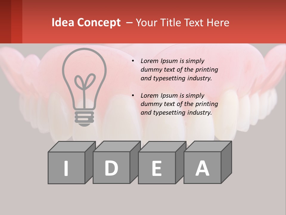 A Close Up Of A Tooth On A Black Background PowerPoint Template