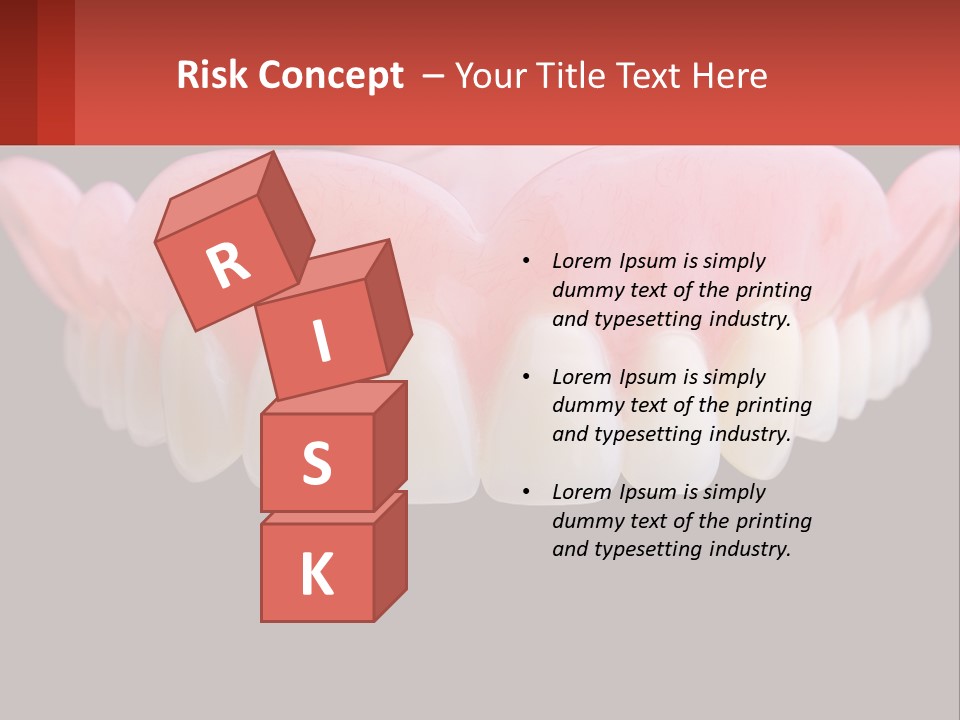 A Close Up Of A Tooth On A Black Background PowerPoint Template