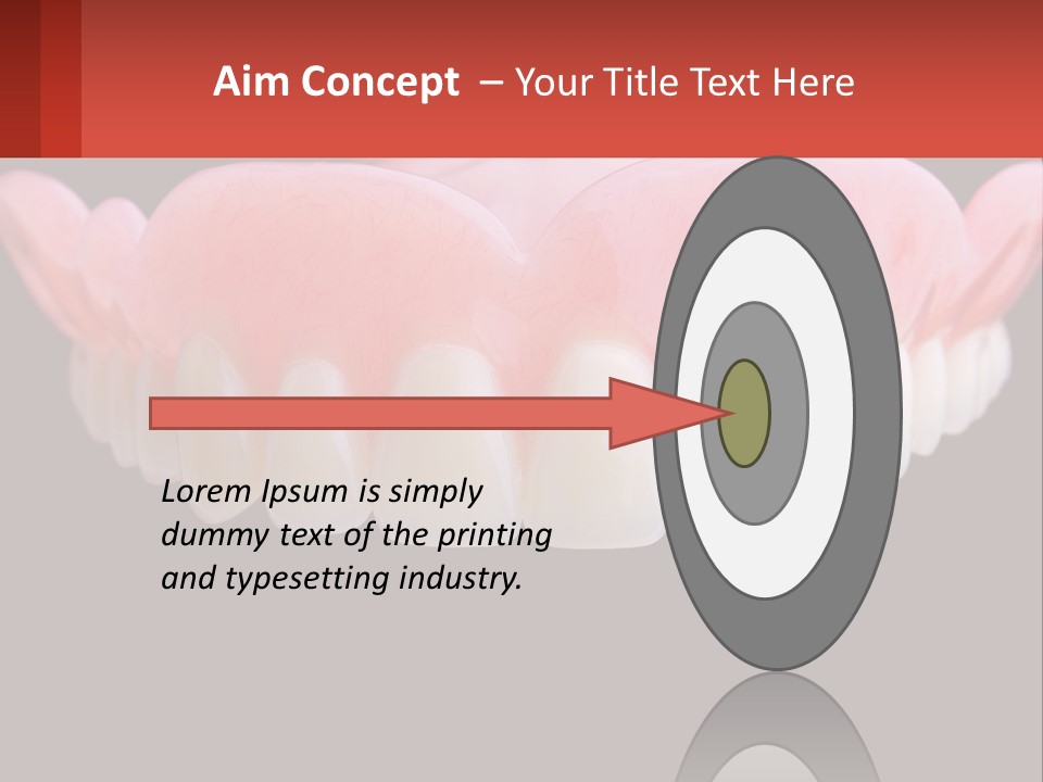 A Close Up Of A Tooth On A Black Background PowerPoint Template