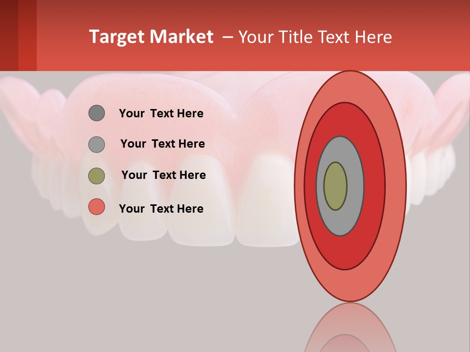 A Close Up Of A Tooth On A Black Background PowerPoint Template