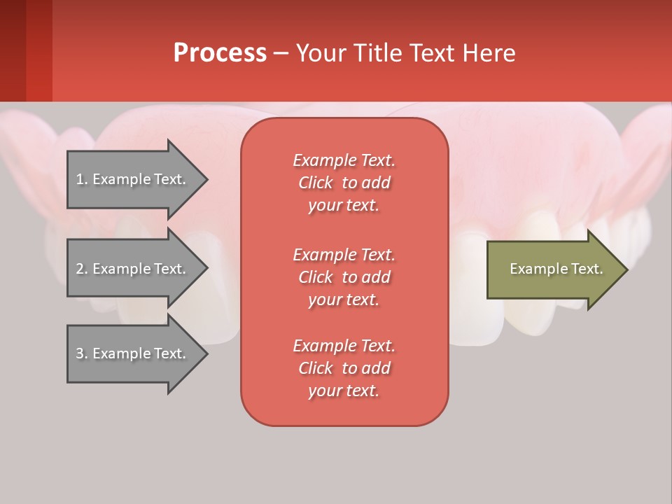 A Close Up Of A Tooth On A Black Background PowerPoint Template