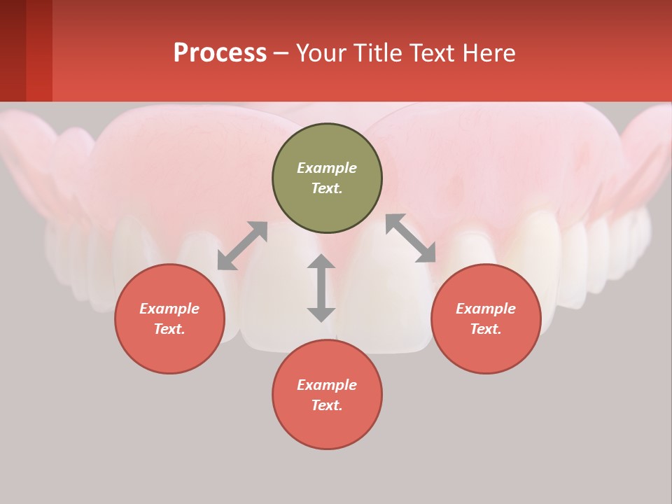 A Close Up Of A Tooth On A Black Background PowerPoint Template