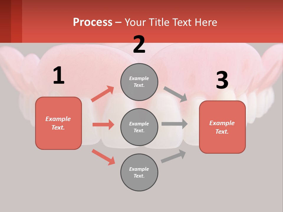 A Close Up Of A Tooth On A Black Background PowerPoint Template