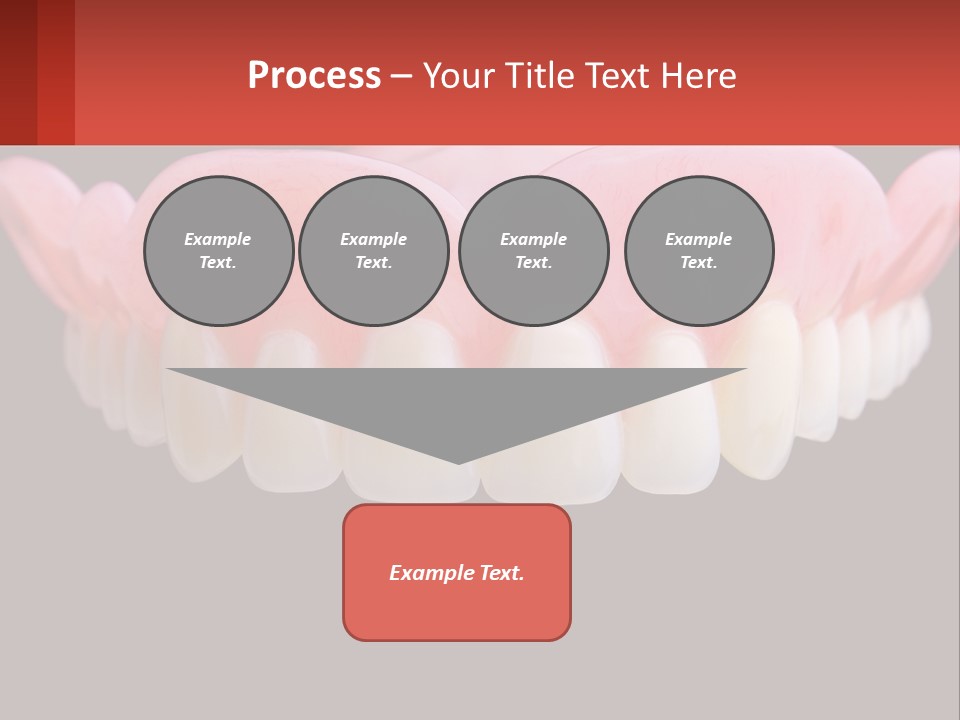 A Close Up Of A Tooth On A Black Background PowerPoint Template