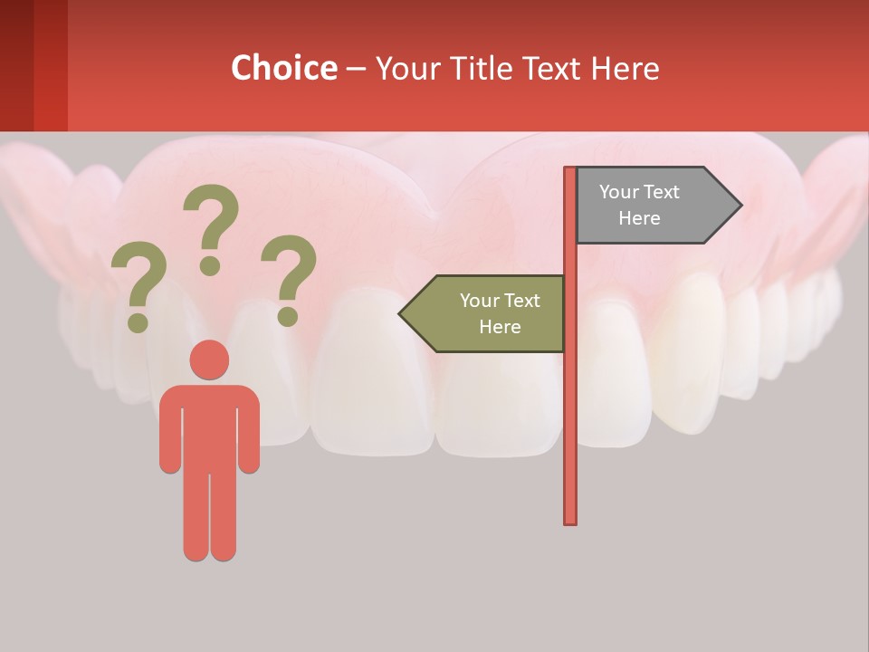 A Close Up Of A Tooth On A Black Background PowerPoint Template