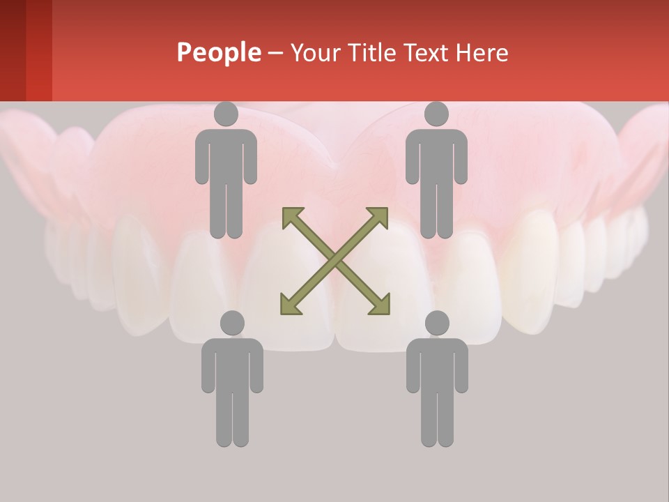 A Close Up Of A Tooth On A Black Background PowerPoint Template