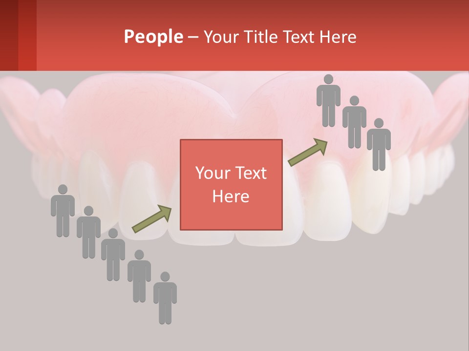 A Close Up Of A Tooth On A Black Background PowerPoint Template
