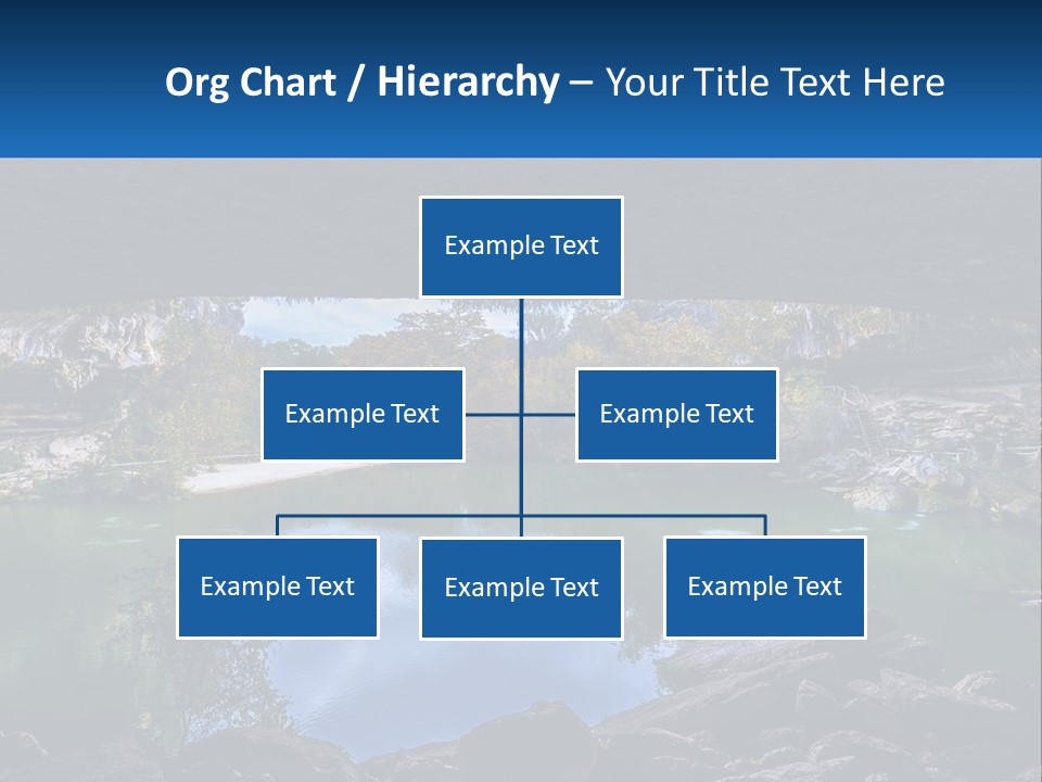 A Large Body Of Water Surrounded By Rocks PowerPoint Template