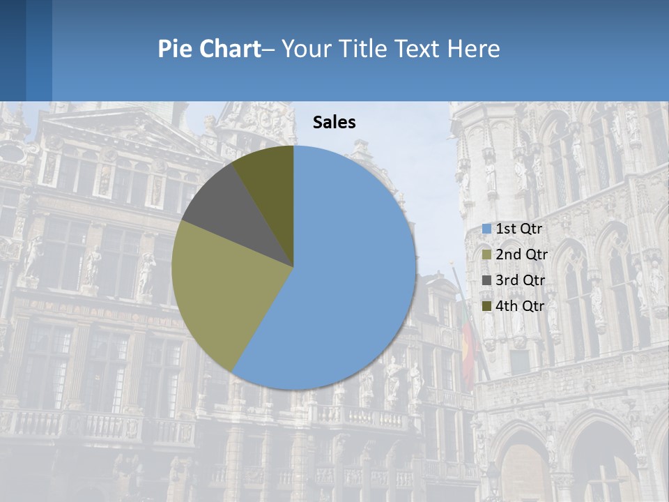 A Large Building With A Clock Tower In The Middle Of It PowerPoint Template
