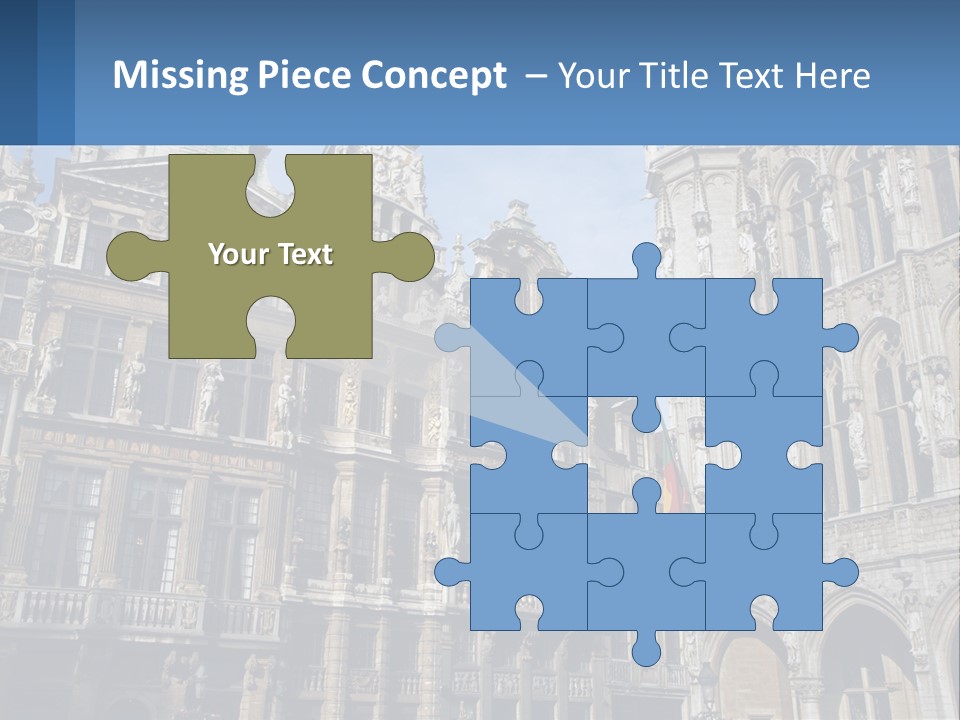 A Large Building With A Clock Tower In The Middle Of It PowerPoint Template