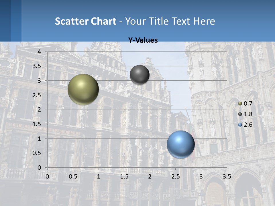 A Large Building With A Clock Tower In The Middle Of It PowerPoint Template