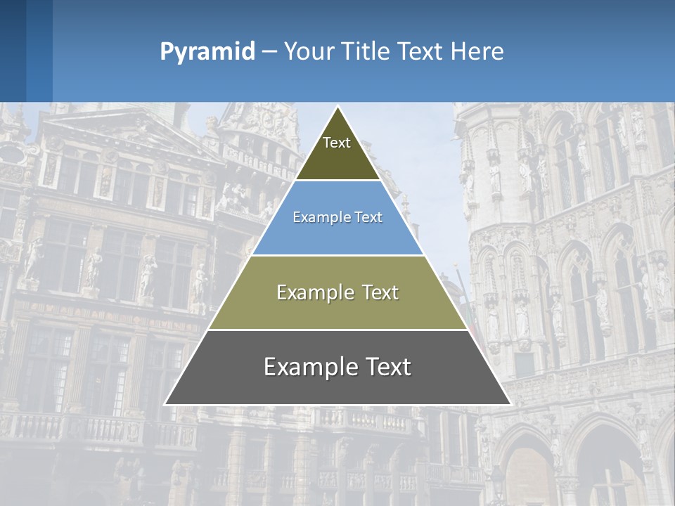 A Large Building With A Clock Tower In The Middle Of It PowerPoint Template