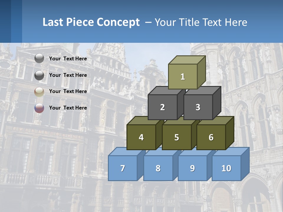 A Large Building With A Clock Tower In The Middle Of It PowerPoint Template