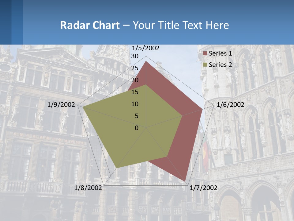 A Large Building With A Clock Tower In The Middle Of It PowerPoint Template