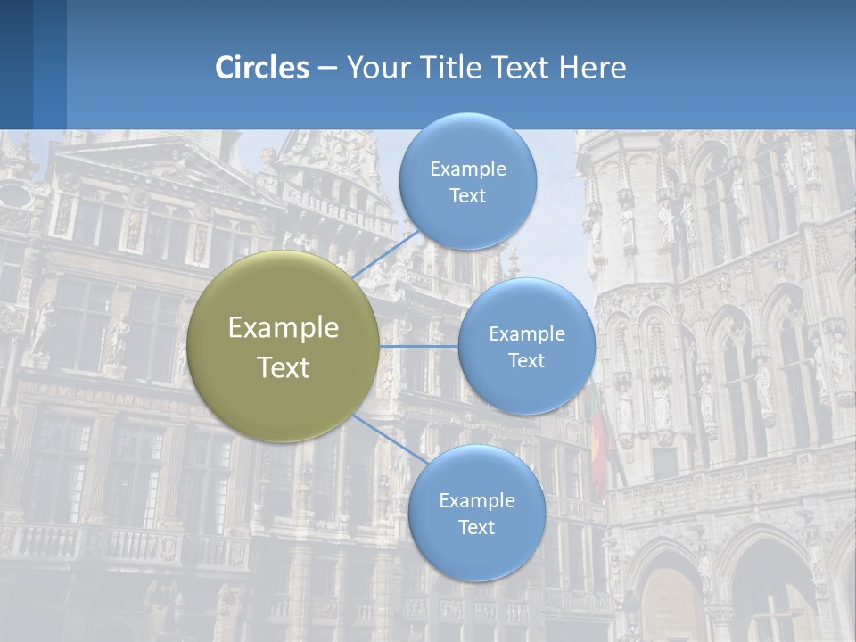 A Large Building With A Clock Tower In The Middle Of It PowerPoint Template