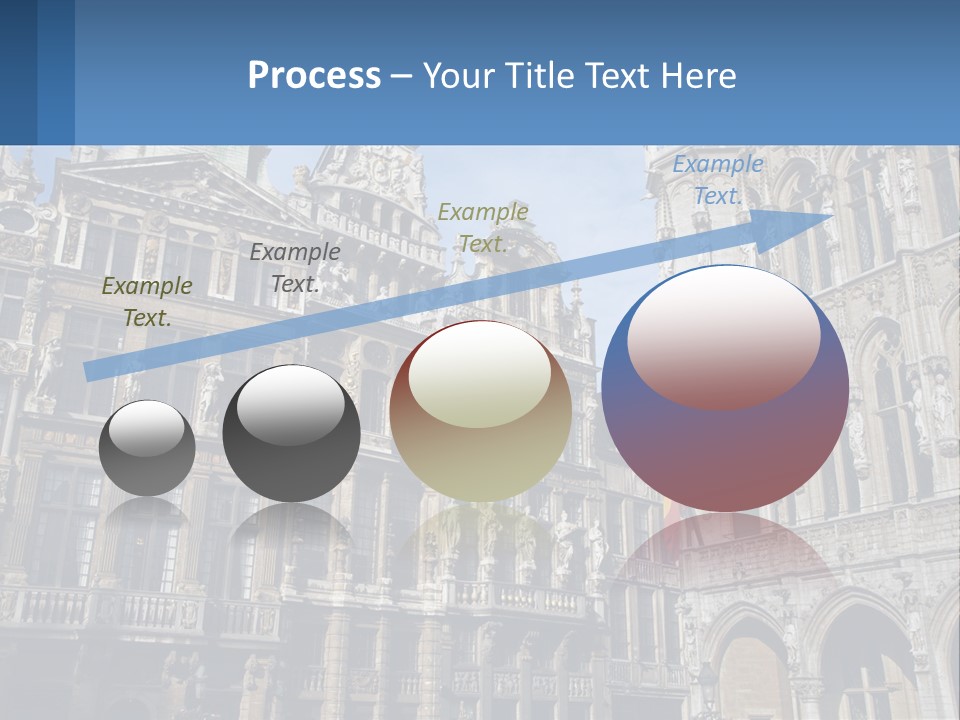 A Large Building With A Clock Tower In The Middle Of It PowerPoint Template
