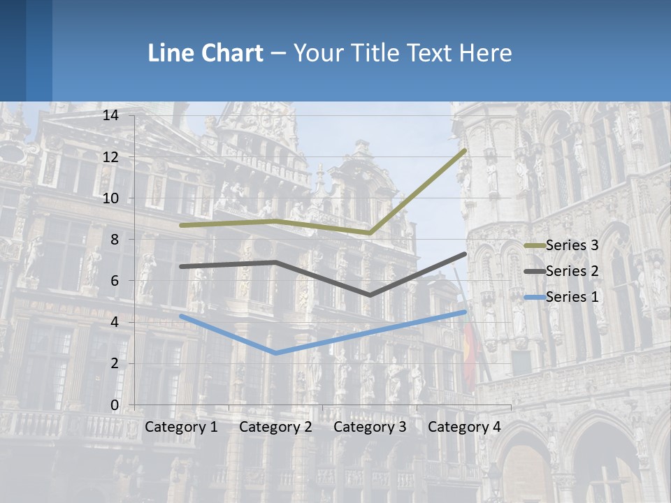 A Large Building With A Clock Tower In The Middle Of It PowerPoint Template