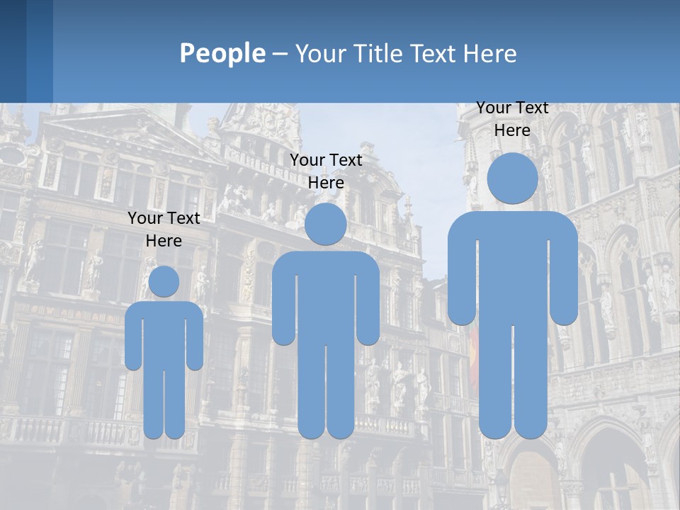 A Large Building With A Clock Tower In The Middle Of It PowerPoint Template