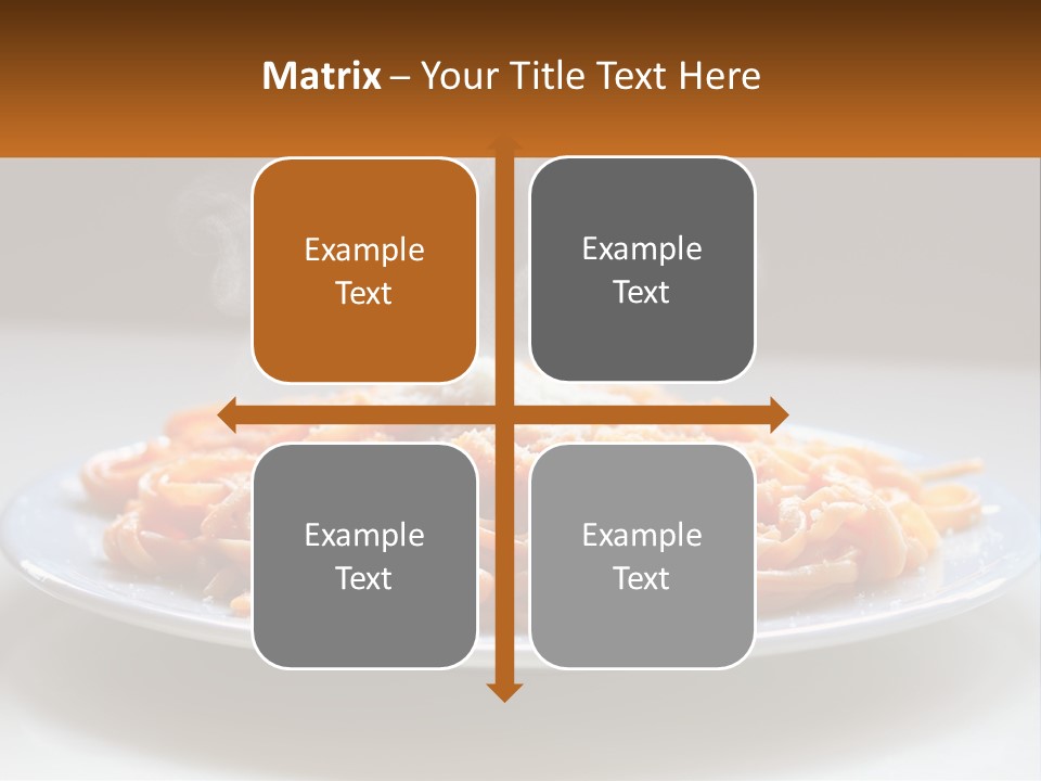 A Plate Of Spaghetti With Smoke Coming Out Of It PowerPoint Template