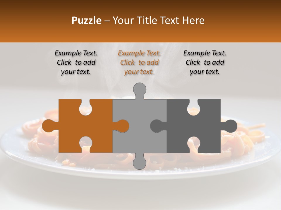 A Plate Of Spaghetti With Smoke Coming Out Of It PowerPoint Template