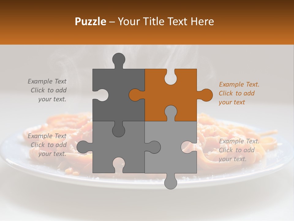 A Plate Of Spaghetti With Smoke Coming Out Of It PowerPoint Template