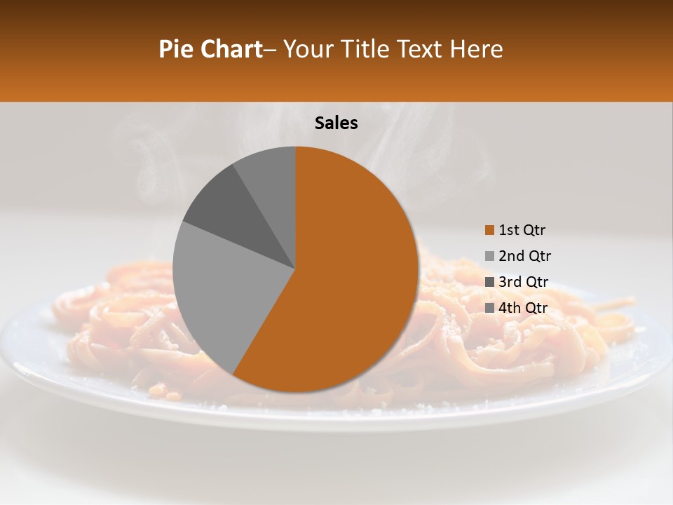 A Plate Of Spaghetti With Smoke Coming Out Of It PowerPoint Template