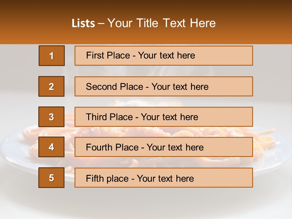 A Plate Of Spaghetti With Smoke Coming Out Of It PowerPoint Template