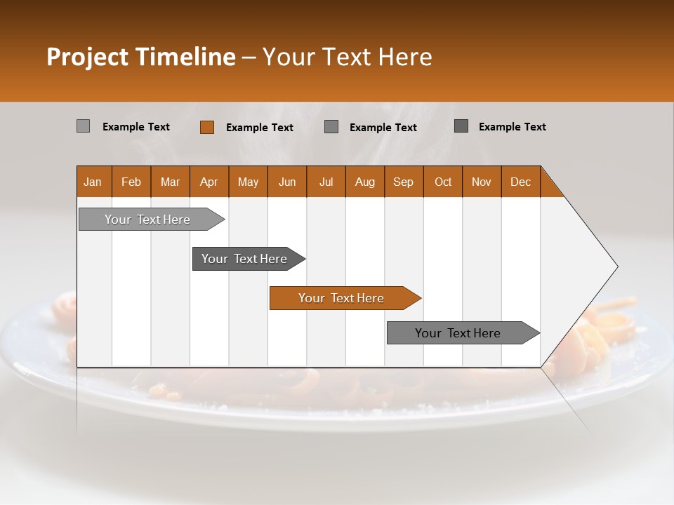 A Plate Of Spaghetti With Smoke Coming Out Of It PowerPoint Template