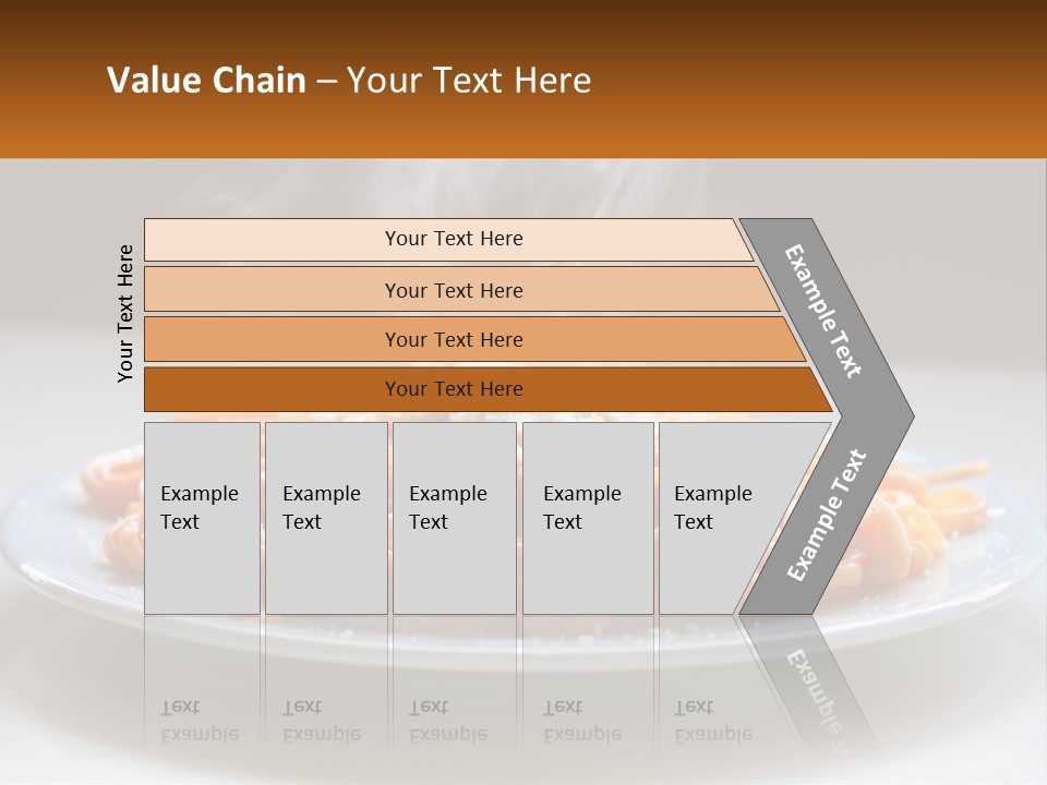 A Plate Of Spaghetti With Smoke Coming Out Of It PowerPoint Template