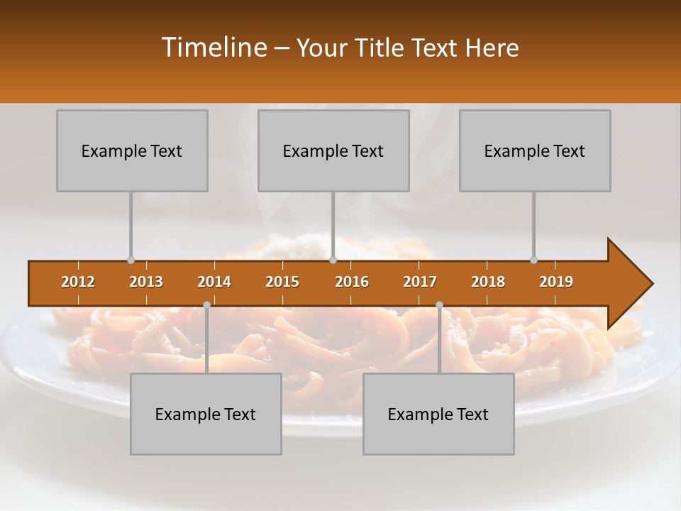 A Plate Of Spaghetti With Smoke Coming Out Of It PowerPoint Template