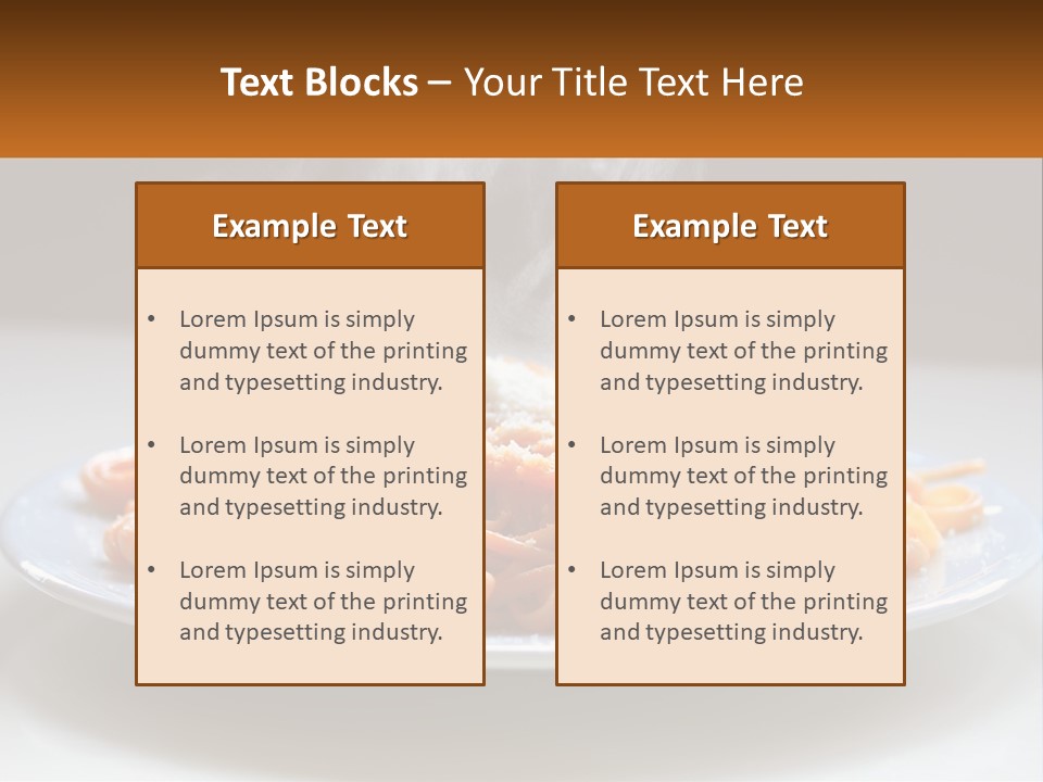 A Plate Of Spaghetti With Smoke Coming Out Of It PowerPoint Template