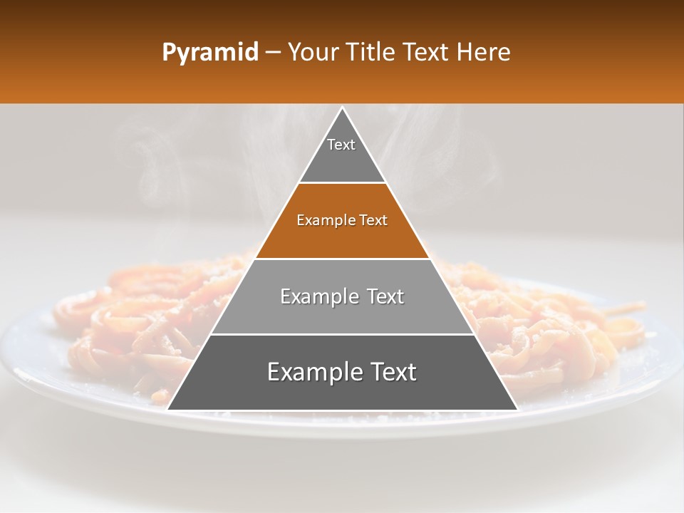 A Plate Of Spaghetti With Smoke Coming Out Of It PowerPoint Template