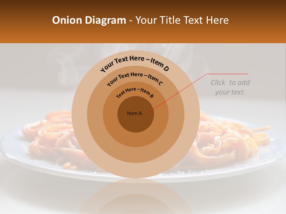 A Plate Of Spaghetti With Smoke Coming Out Of It PowerPoint Template