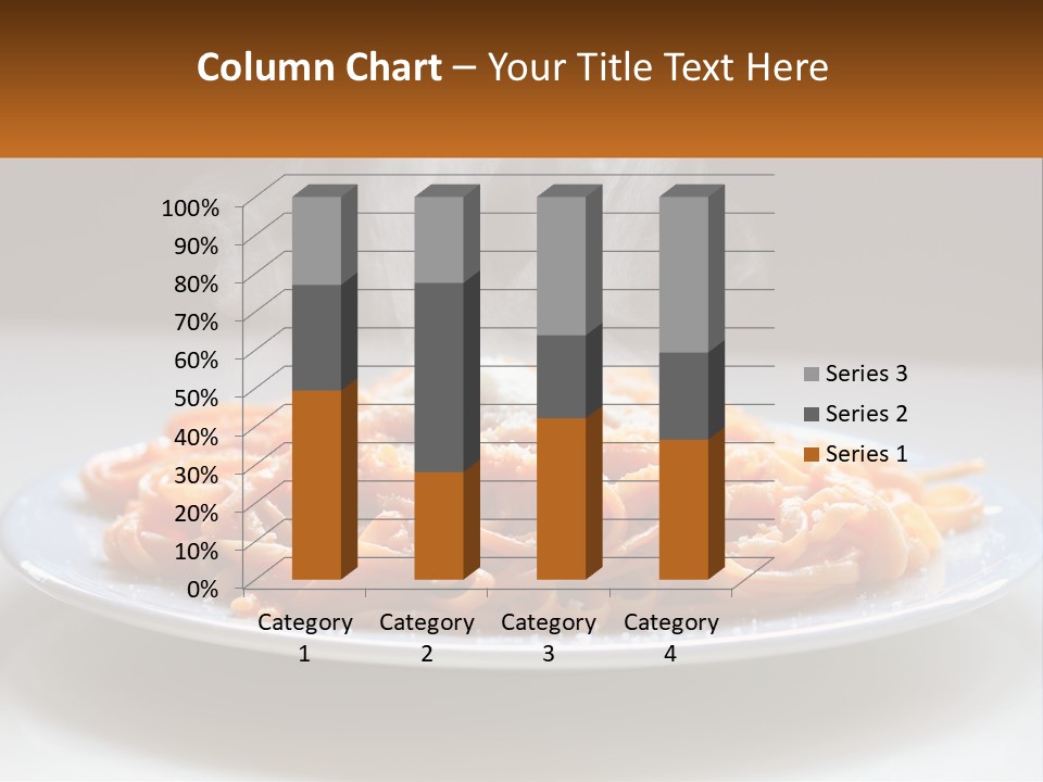 A Plate Of Spaghetti With Smoke Coming Out Of It PowerPoint Template