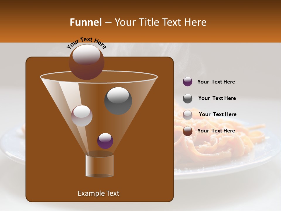 A Plate Of Spaghetti With Smoke Coming Out Of It PowerPoint Template