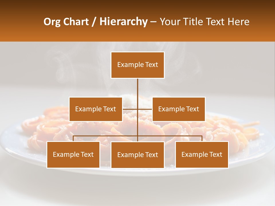 A Plate Of Spaghetti With Smoke Coming Out Of It PowerPoint Template