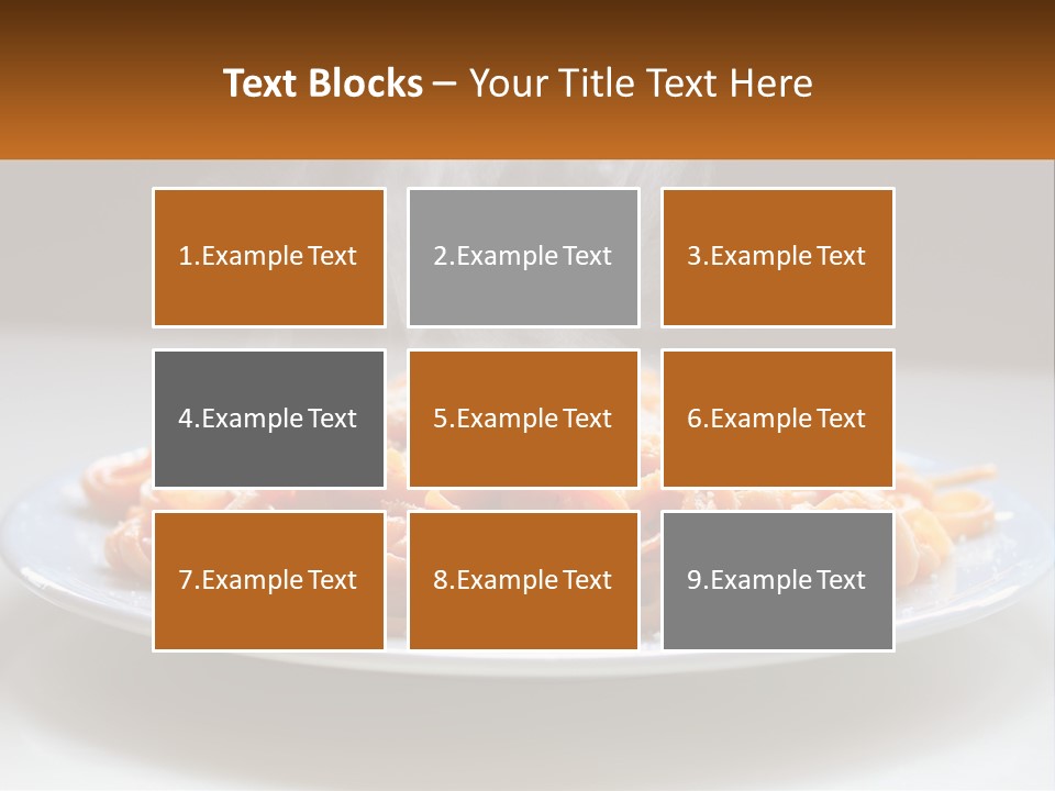 A Plate Of Spaghetti With Smoke Coming Out Of It PowerPoint Template