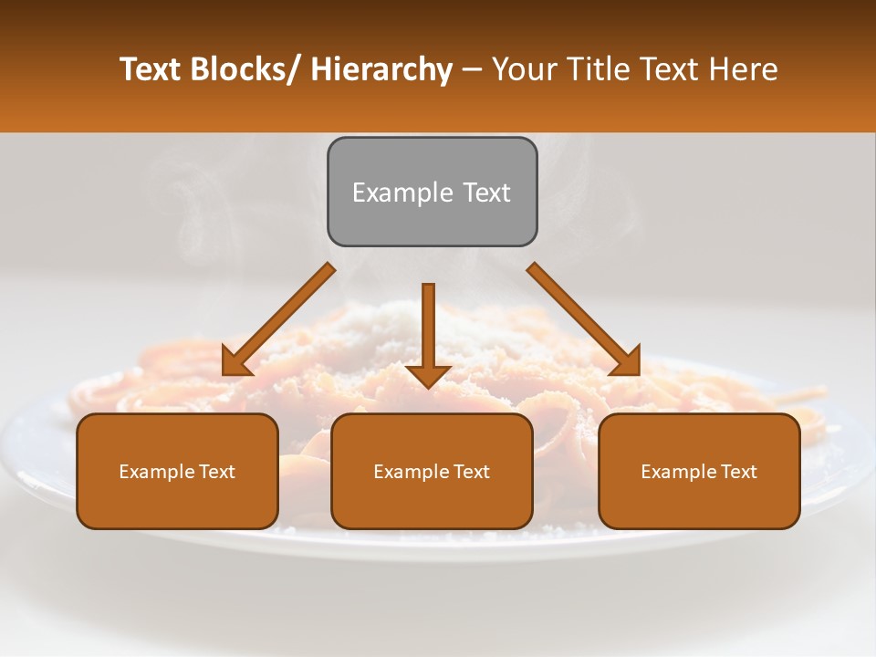 A Plate Of Spaghetti With Smoke Coming Out Of It PowerPoint Template