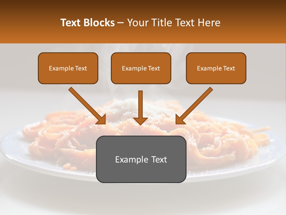 A Plate Of Spaghetti With Smoke Coming Out Of It PowerPoint Template