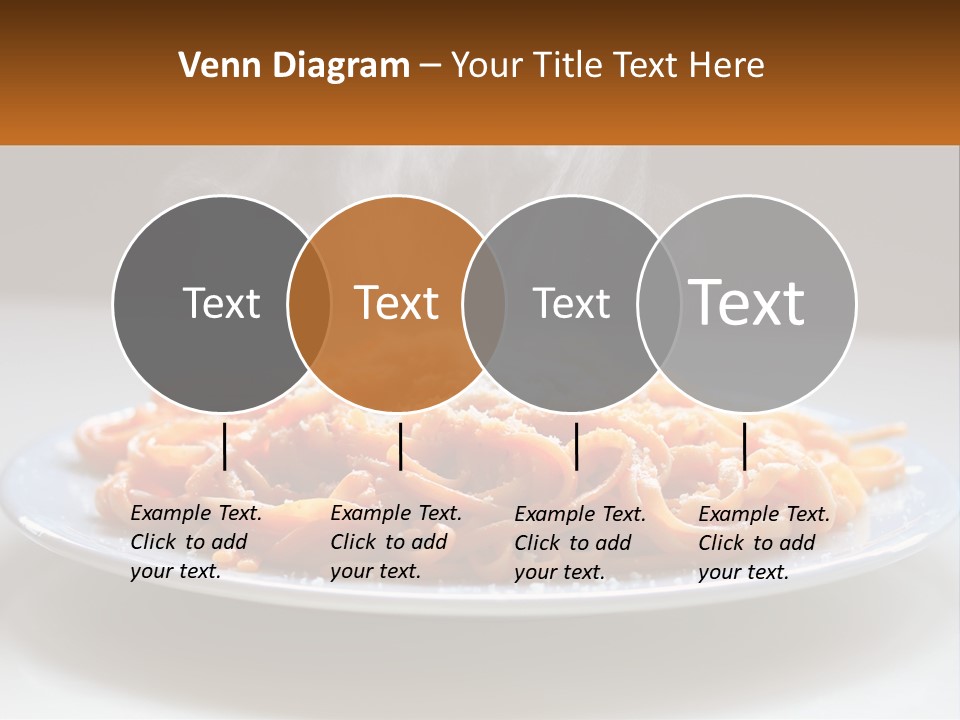 A Plate Of Spaghetti With Smoke Coming Out Of It PowerPoint Template