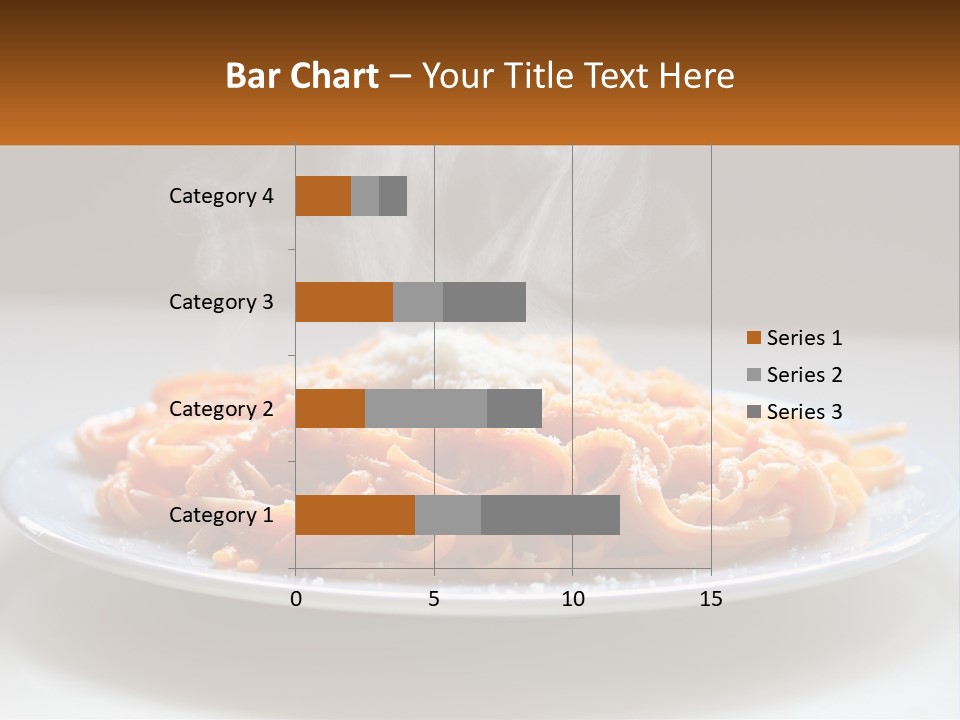A Plate Of Spaghetti With Smoke Coming Out Of It PowerPoint Template