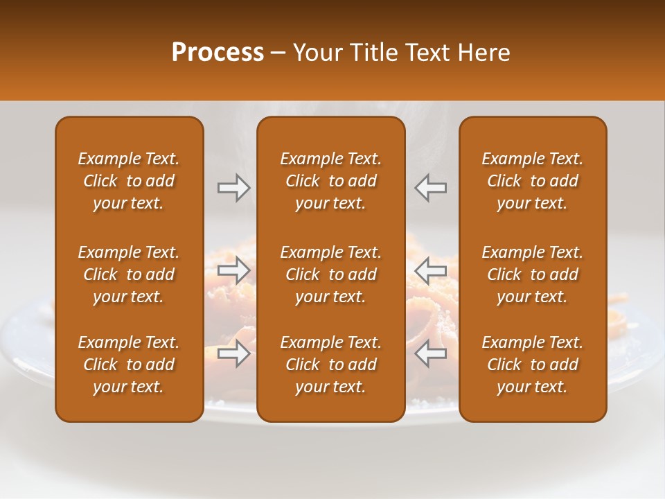 A Plate Of Spaghetti With Smoke Coming Out Of It PowerPoint Template