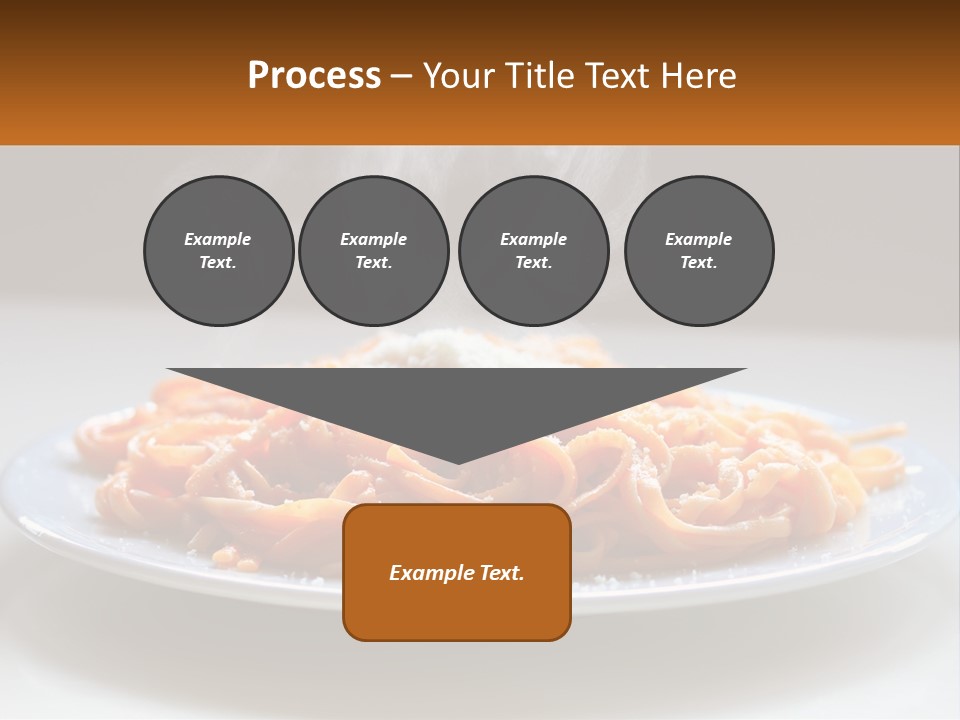 A Plate Of Spaghetti With Smoke Coming Out Of It PowerPoint Template