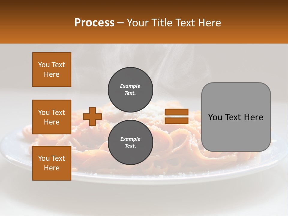 A Plate Of Spaghetti With Smoke Coming Out Of It PowerPoint Template