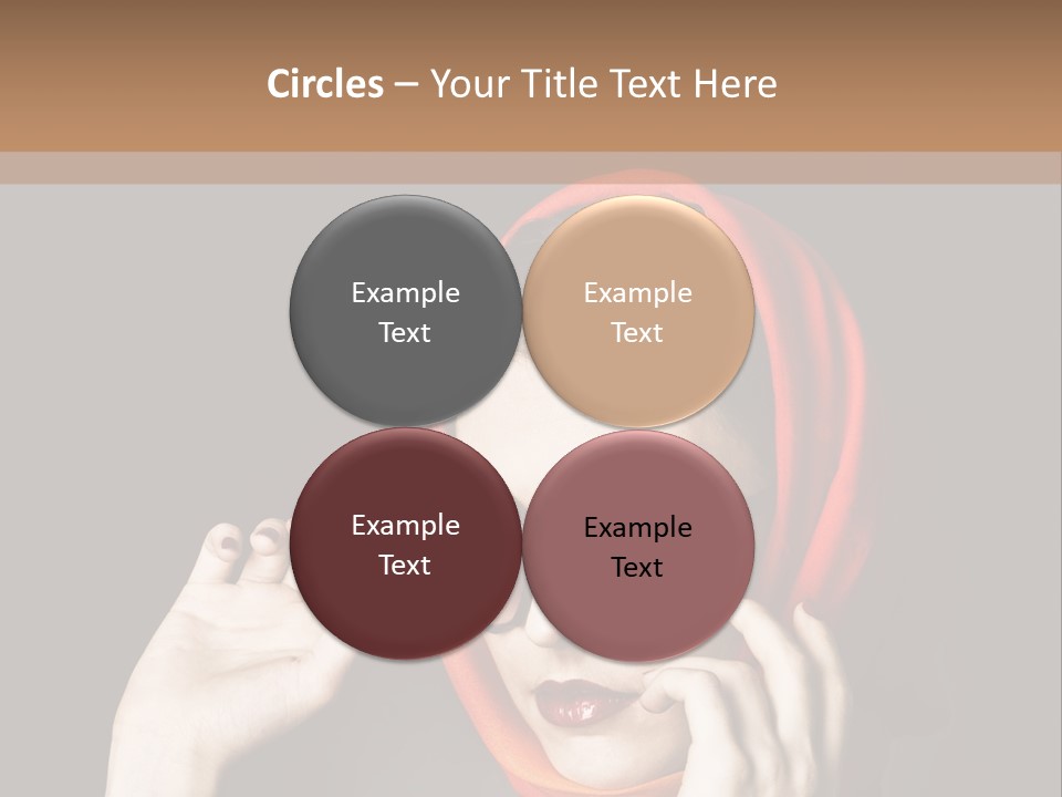 A Woman Wearing Sunglasses And A Red Scarf PowerPoint Template