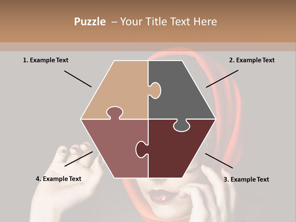 A Woman Wearing Sunglasses And A Red Scarf PowerPoint Template