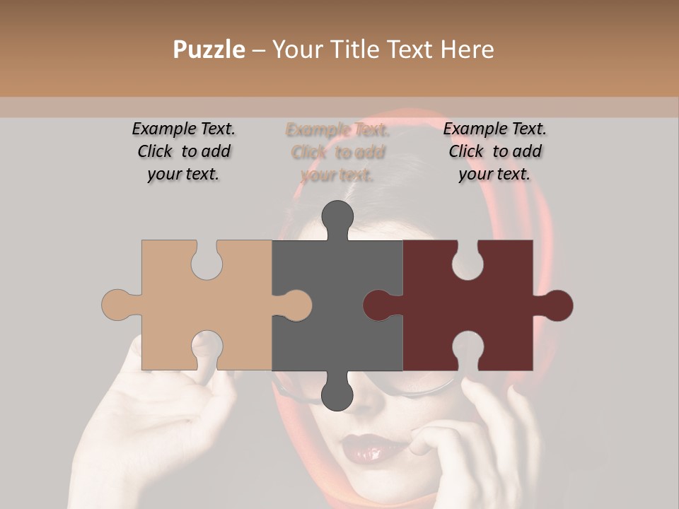 A Woman Wearing Sunglasses And A Red Scarf PowerPoint Template