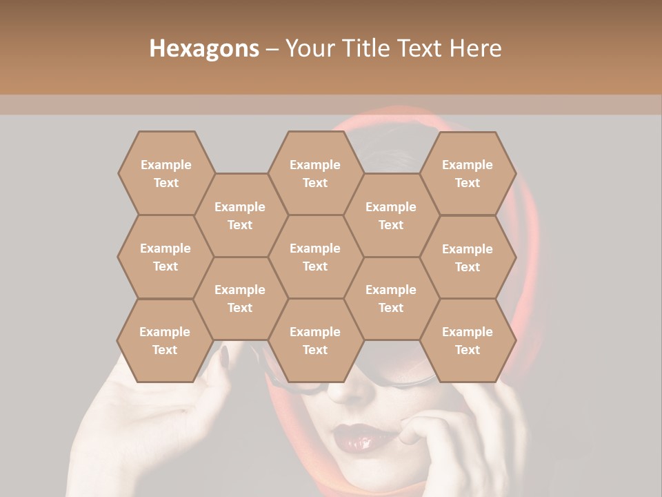 A Woman Wearing Sunglasses And A Red Scarf PowerPoint Template